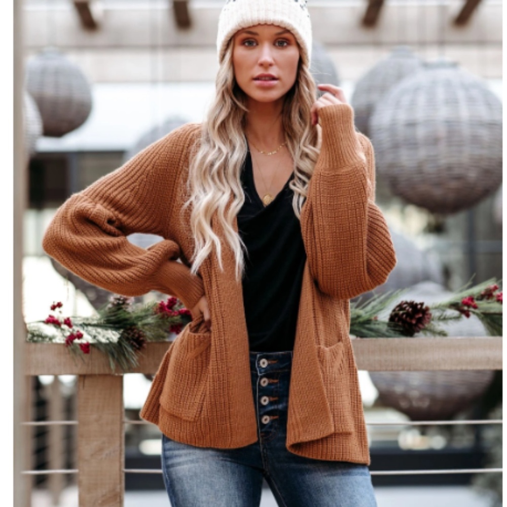 KAREN Oversized Knit Cardigan